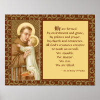 St. Anthony of Padua (JM 05) with Quote
