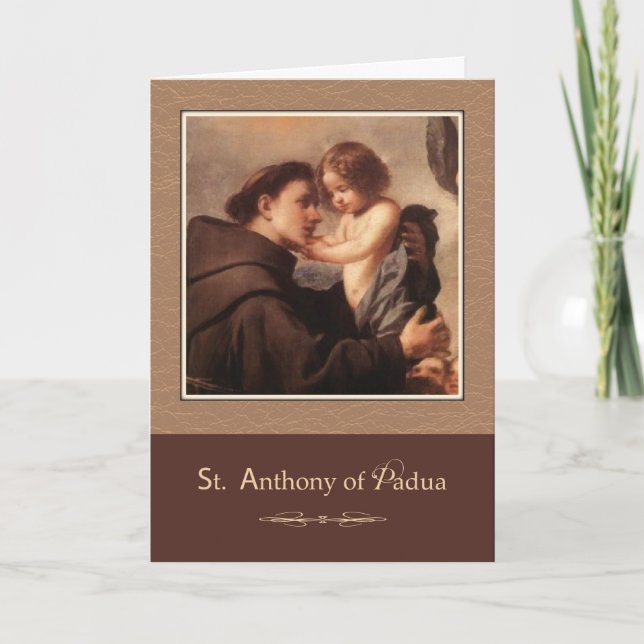St. Anthony of Padua Pray For Us Card (Front)