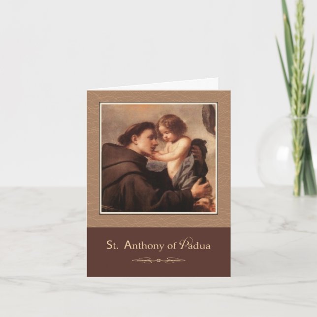 St. Anthony of Padua Pray For Us Card (Front)