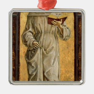 St. Anthony of Padua  Reading Metal Tree Decoration