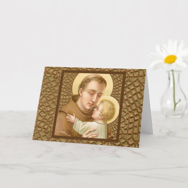 St. Anthony of Padua & the Christ Child (JM 05) Card (Small Plant)