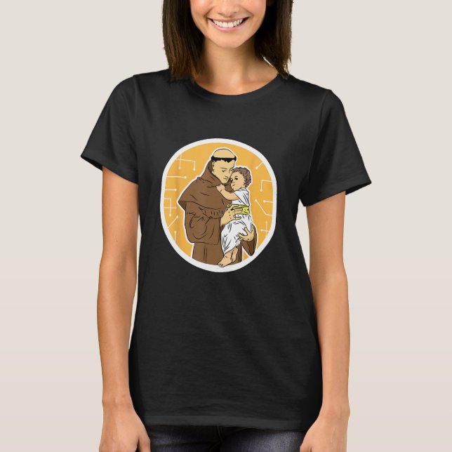 St Anthony of Padua Vintage Catholic Saint Infant  T-Shirt (Front)