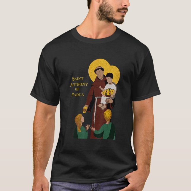 St Anthony Of Padua Vintage Catholic Saint Infant  T-Shirt (Front)