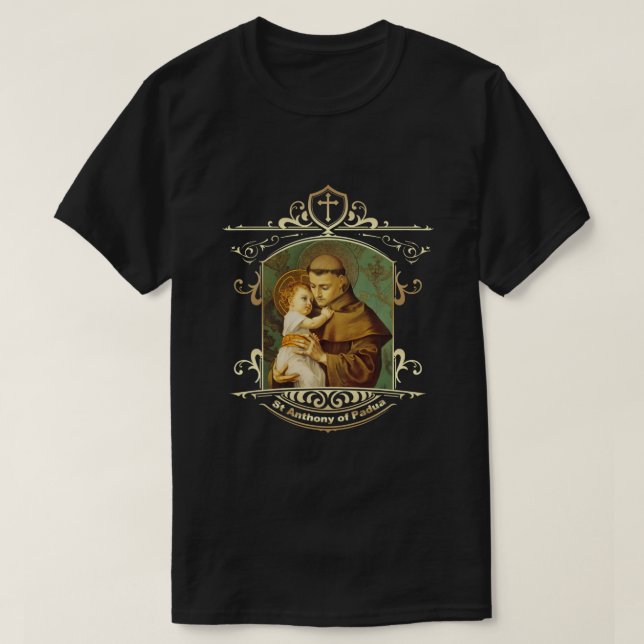St Anthony of Padua Vintage Catholic Saint Infant  T-Shirt (Design Front)