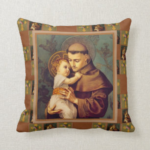 St. Anthony of Padua with Baby Jesus Cushion