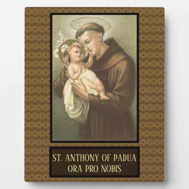 St. Anthony of Padua with Baby Jesus Plaque (Front)