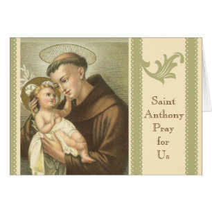 St. Anthony of Padua with Baby Jesus Prayer