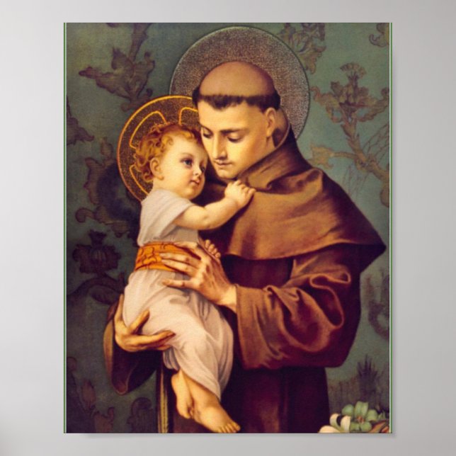 St. Anthony of Padua with Baby Jesus Print (Front)