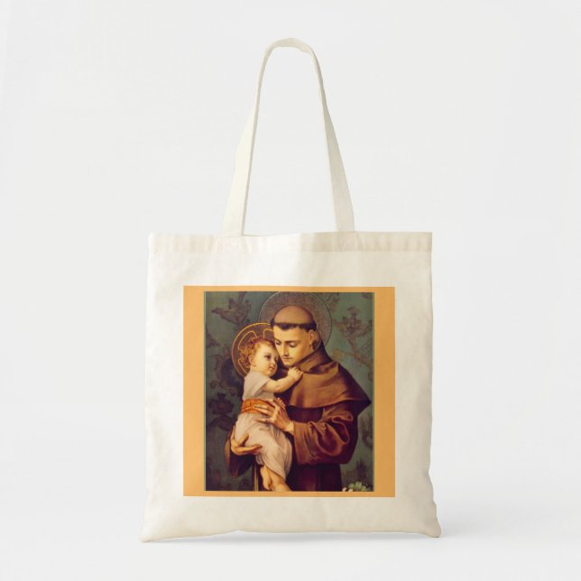 St. Anthony of Padua with Baby Jesus Tote Bag  (Front)