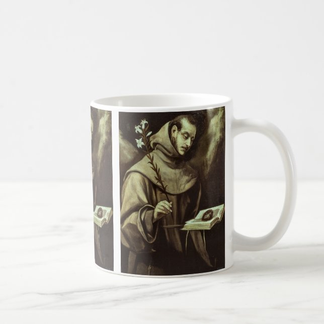 St. Anthony of Padula by El Greco Coffee Mug (Right)