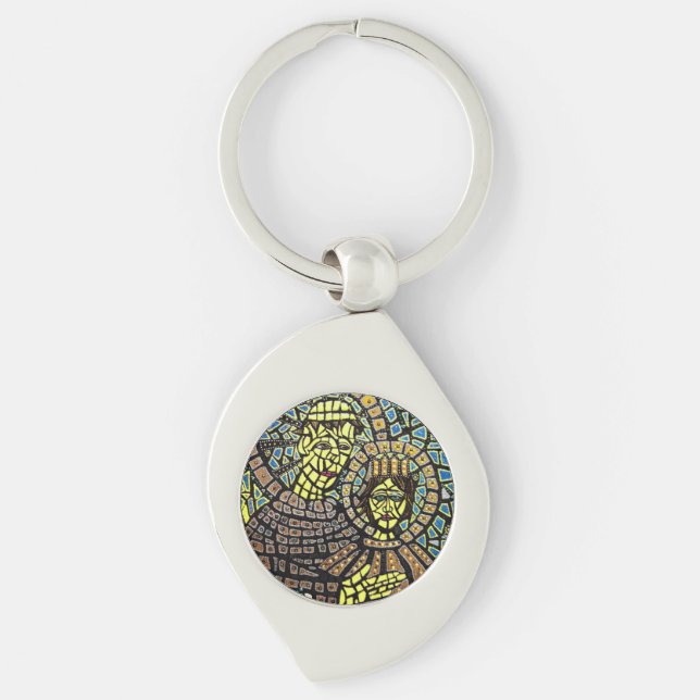 St. Anthony Patron Of Lost  Things Key Ring (Front)