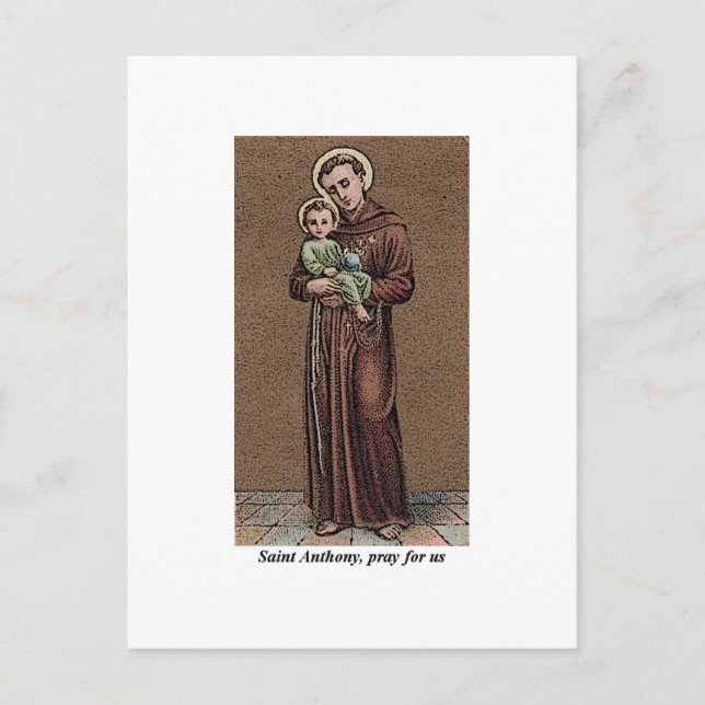 St. Anthony Pray For Us Postcard (Front)