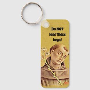 St. Anthony Religious Catholic Funny Keychain