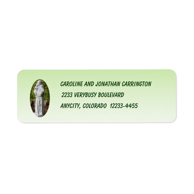 St. Anthony Return Address Label (Front)