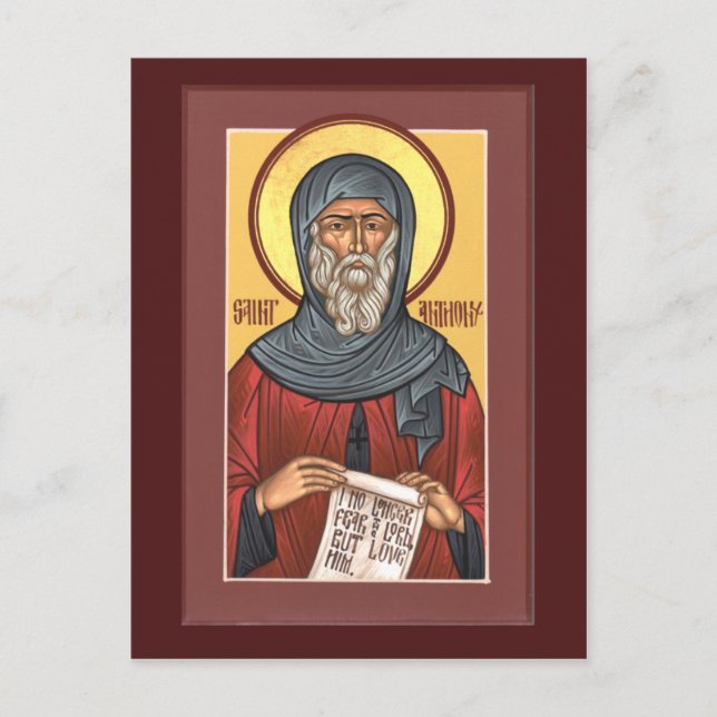 St. Anthony the Great Prayer Card (Front)