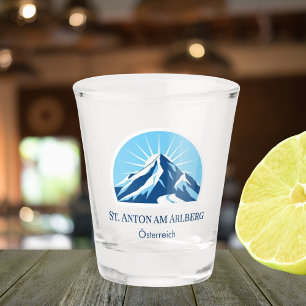 St. Anton am Arlberg Austria Österreich resort Shot Glass