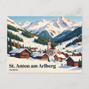 St. Anton am Arlberg, St. Anton, Tyrol, Austria Postcard
