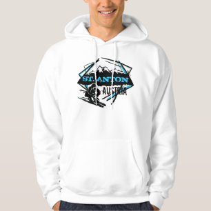 St. Anton Austria ski mountain winter hoodie