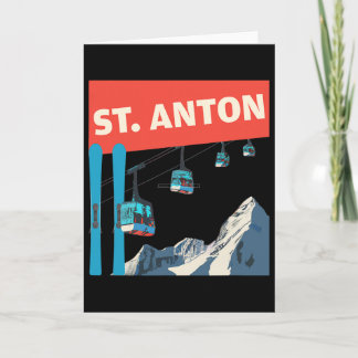 St. Anton Skiing - Retro St. Anton Ski Card