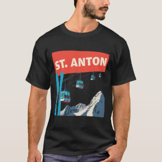 St. Anton Skiing - Retro St. Anton Ski T-Shirt