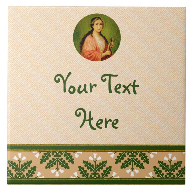 St. Apollonia (BLA 001) Ceramic Tile #3 (Front)