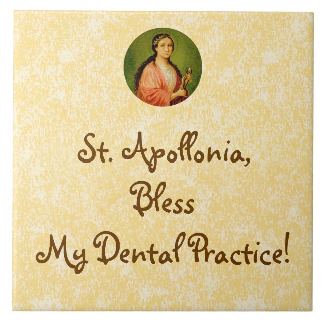 St. Apollonia (BLA 001) Dental Practice Blessing Tile (Front)