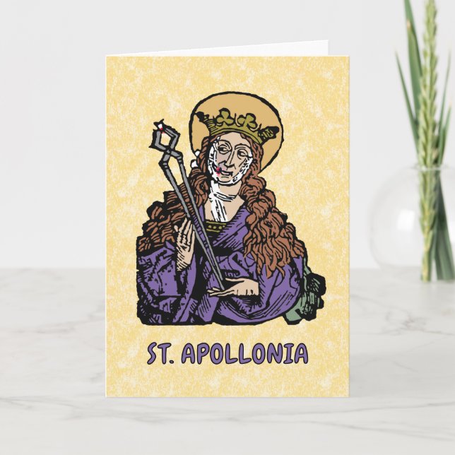 St. Apollonia with Pulled Tooth (Nuremberg) Card (Front)