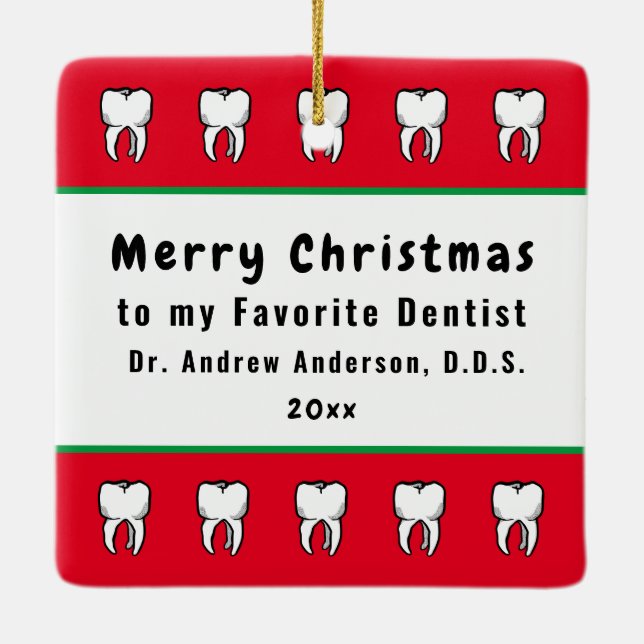 St. Apollonia with Pulled Tooth (Nuremberg) Ceramic Ornament (Back)