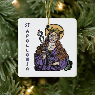 St. Apollonia with Pulled Tooth (Nuremberg) Ceramic Ornament
