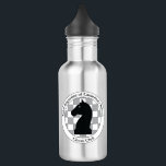 St. A's Chess Club Water Bottle<br><div class="desc">Water bottle with the St. A's Chess Club logo and motto.  All proceeds go directly towards supporting the St. Augustine of Canterbury School Chess Club.</div>