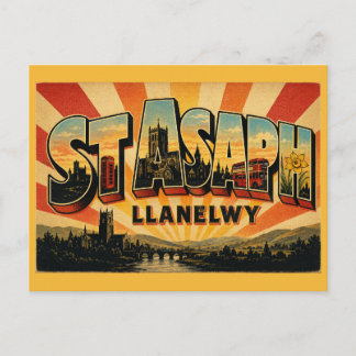 St Asaph Wales Britain's Second-Smallest City Postcard