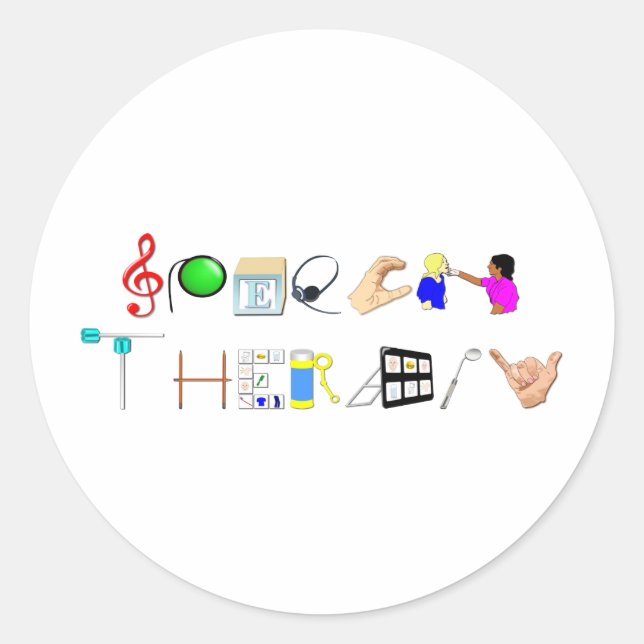 ST at Work Classic Round Sticker (Front)