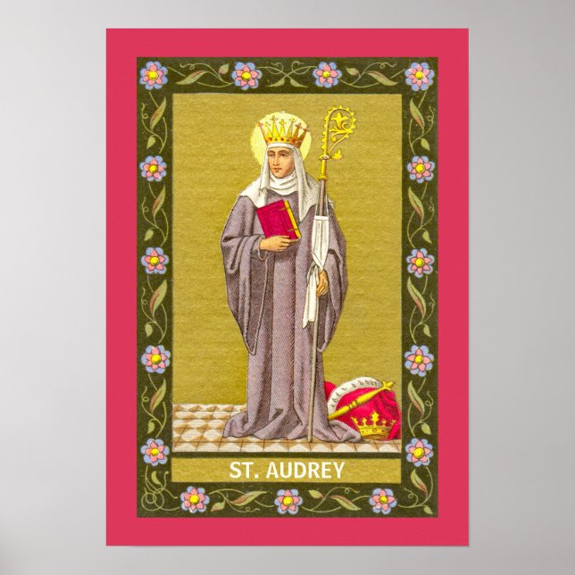 St. Audrey (Etheldreda) (P 003) Poster (Front)