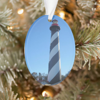 St Augstine Lighthouse on a Christmas  Ornament