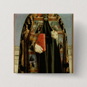 St. Augustine 15 Cm Square Badge