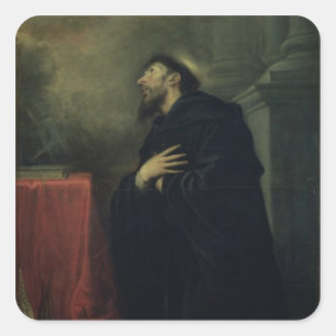 St. Augustine, 1663 Square Sticker