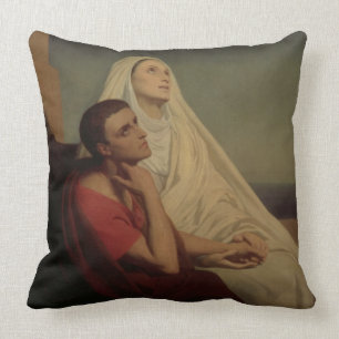 St. Augustine and his mother St. Monica, 1855 Cushion