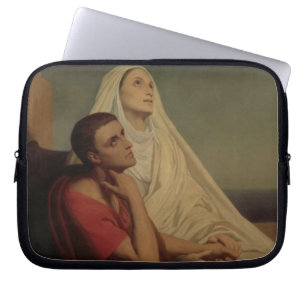 St. Augustine and his mother St. Monica, 1855 Laptop Sleeve