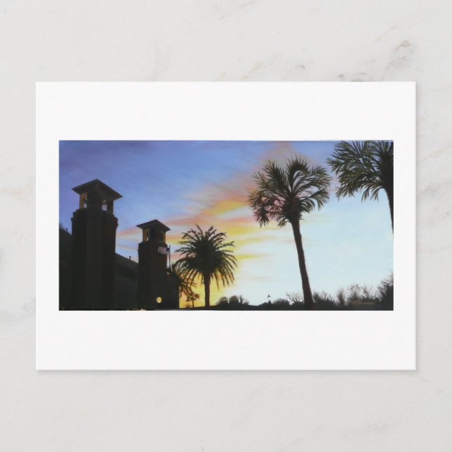 St Augustine at Sunset Postcard (Front)