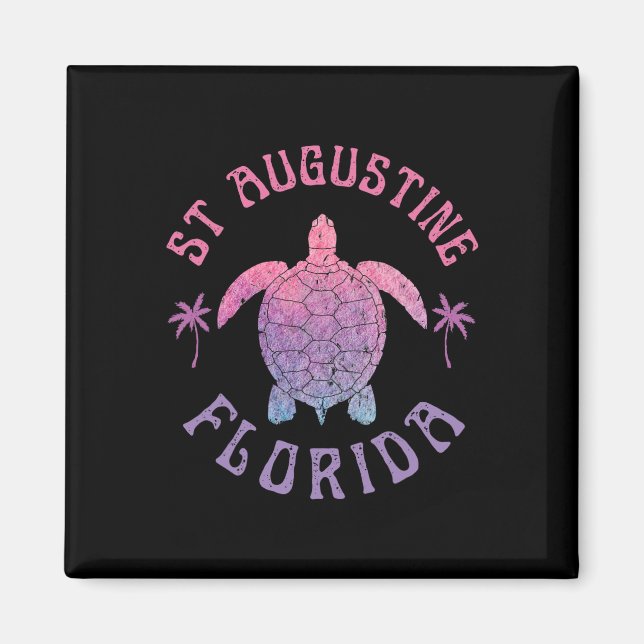 St Augustine Beach Florida Sea Turtle Summer Vacat Magnet (Front)