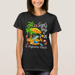 St. augustine beach florida summer tropical girls T-Shirt