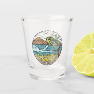 St Augustine Beach Florida Vintage Shot Glass