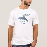 St Augustine EST 1565 Beach Dolphin T-Shirt