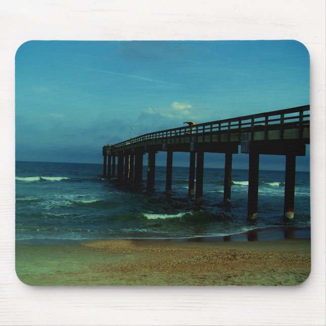 St. Augustine Fishing Pier Mouse Pad (Front)