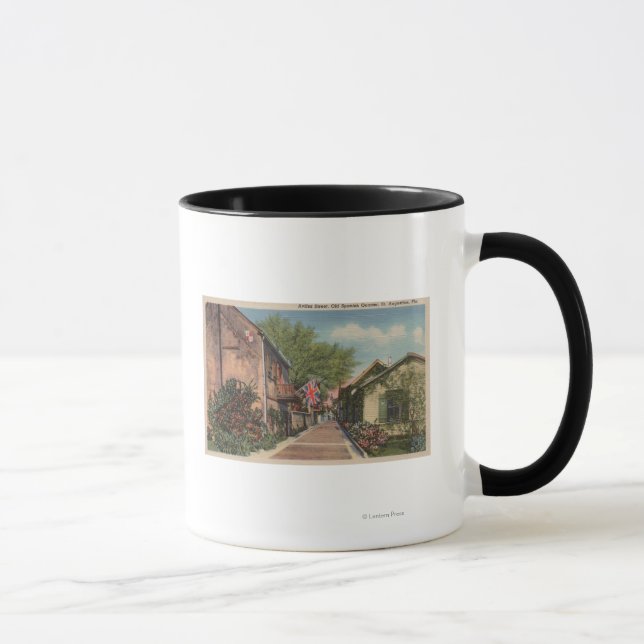 St. Augustine, FL - Aviles St. in Old Spanish Mug (Right)