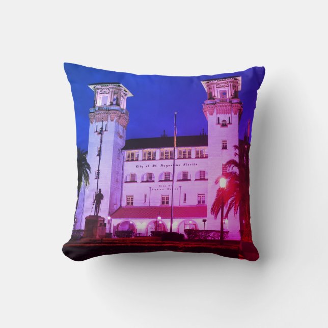 St. Augustine, FL - Hotel Alcazar Cushion (Front)