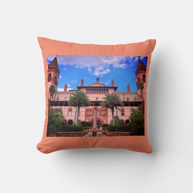 St. Augustine, FL - Ponce de Leon Hotel Cushion (Front)