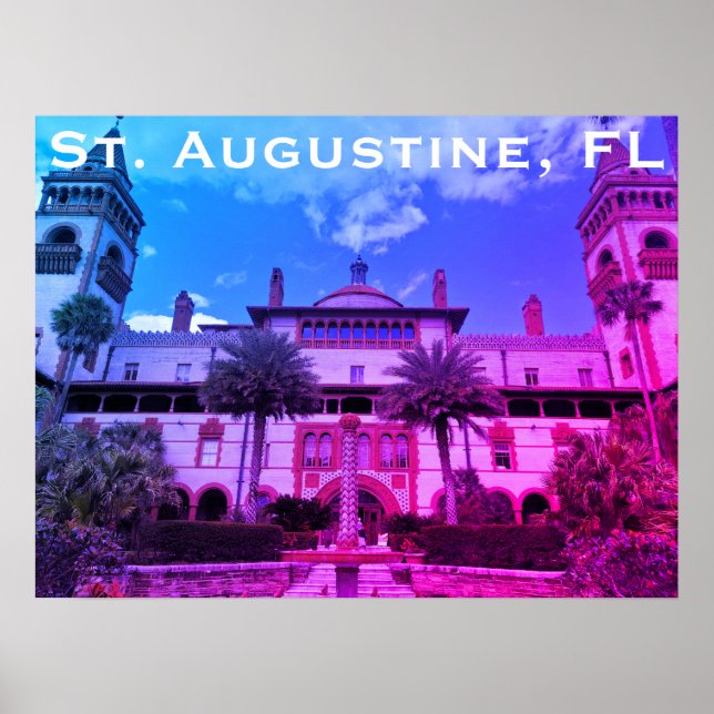 St. Augustine, FL - Ponce de Leon Hotel Poster (Front)