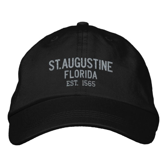 St. Augustine Florida Embroidered Baseball Hat (Front)
