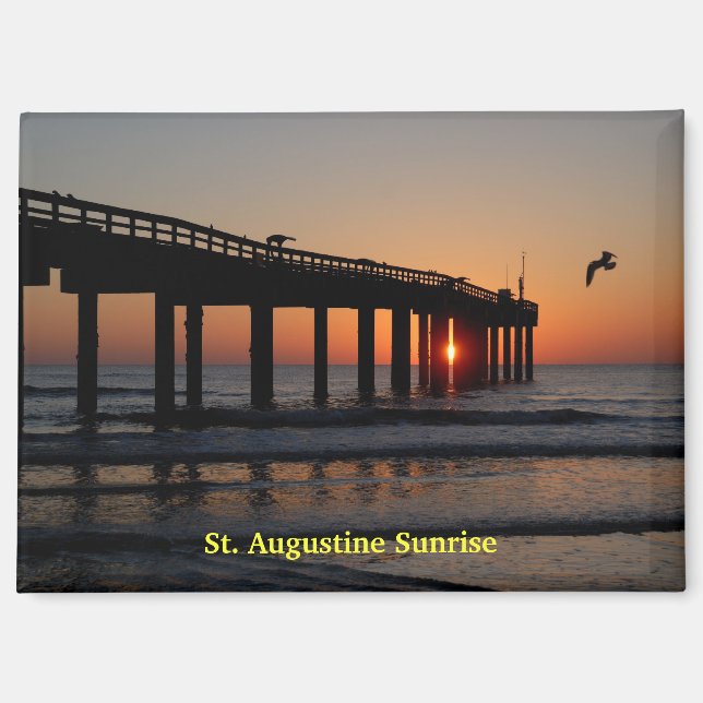 St. Augustine Florida fishing pier Magnet (Front)